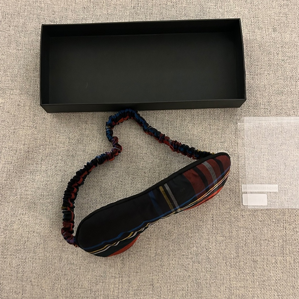 NIB J. Crew Eye Mask in Stewart Tartan Plaid OS - Picture 5 of 7